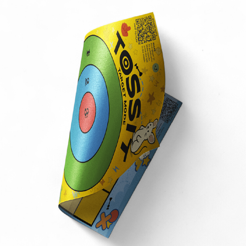 Tic - Tac Toe and Target Games TOSSIT Poster (3 Games In One) - Tossit USA
