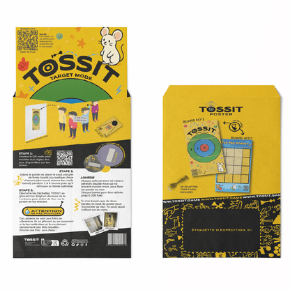 Tic - Tac Toe and Target Games TOSSIT Poster (3 Games In One) - Tossit USA