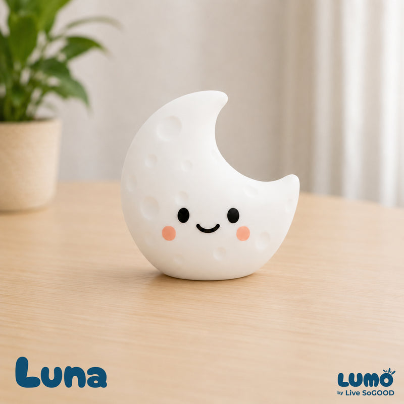 Luna Moon Soft Huggable Night Light for Kids