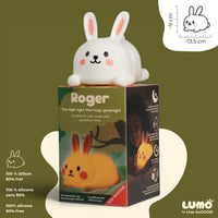 Roger Bunny Soft Huggable Night Light for Kids