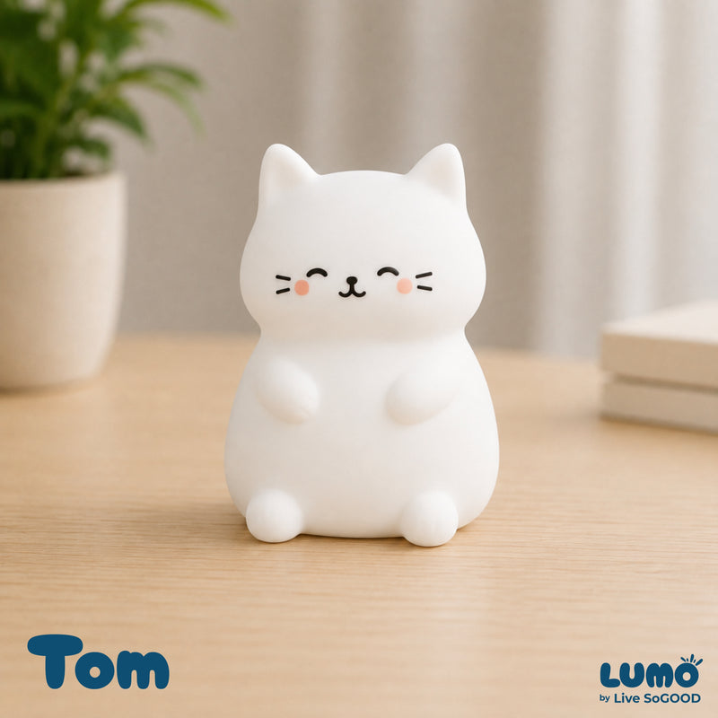 Tom Cat Soft Huggable Night Light for Kids