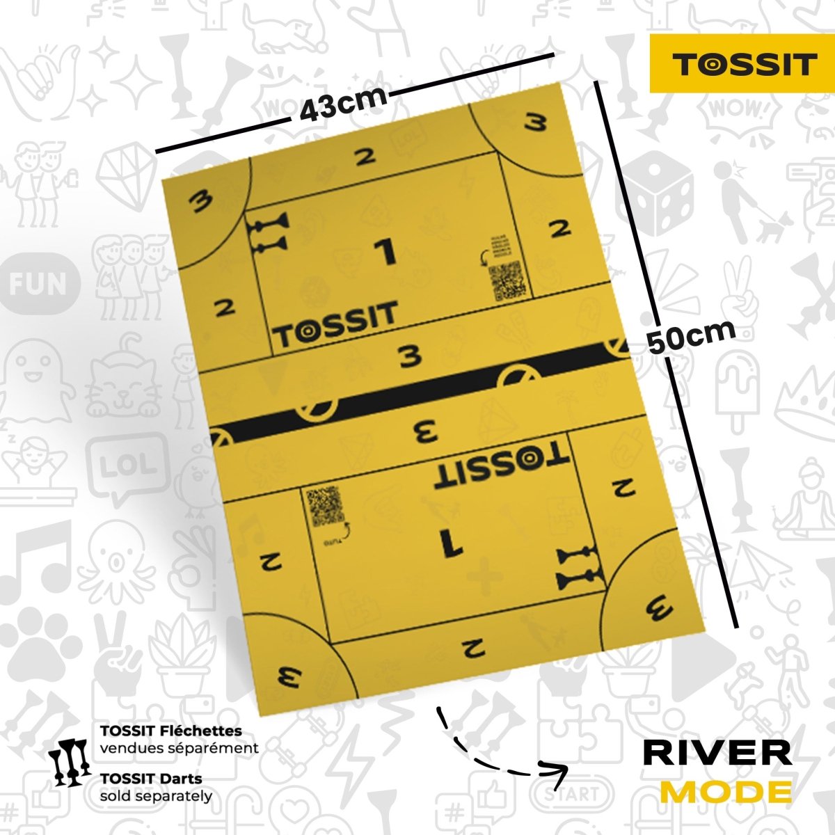 TOSSIT Family Board (2 Games in 1) - Tossit USA