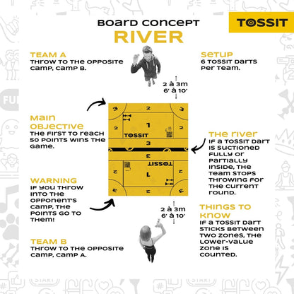 TOSSIT Family Board (2 Games in 1) - Tossit USA