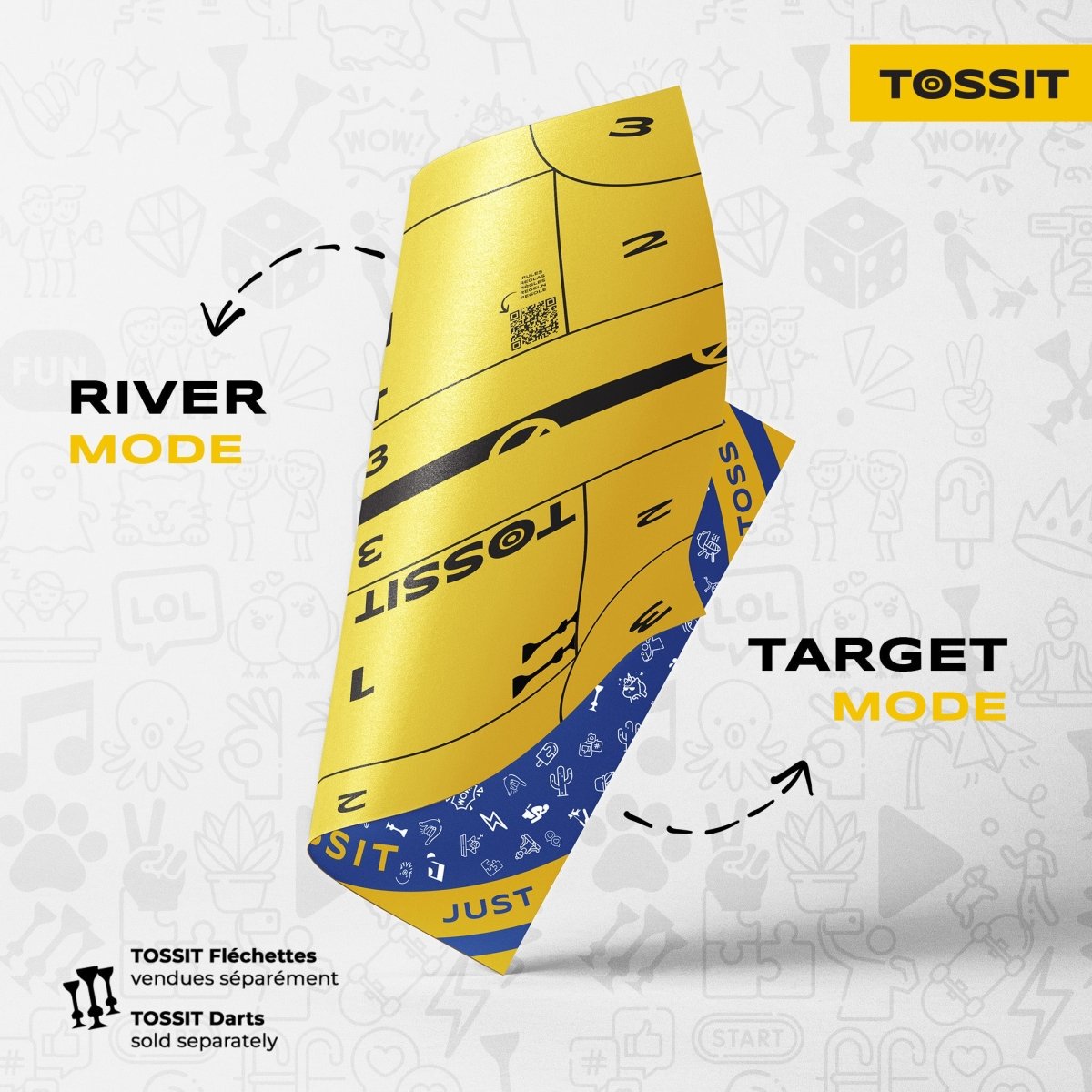 TOSSIT Family Board (2 Games in 1) - Tossit USA