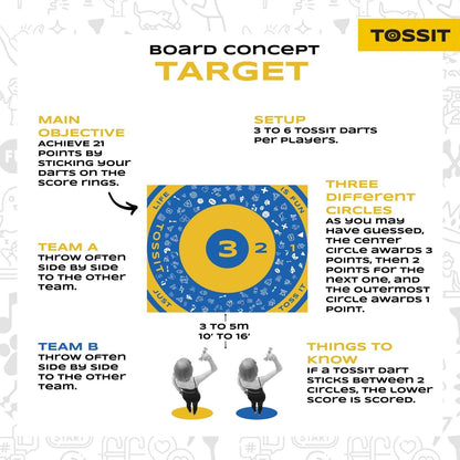 TOSSIT Family Board (2 Games in 1) - Tossit USA
