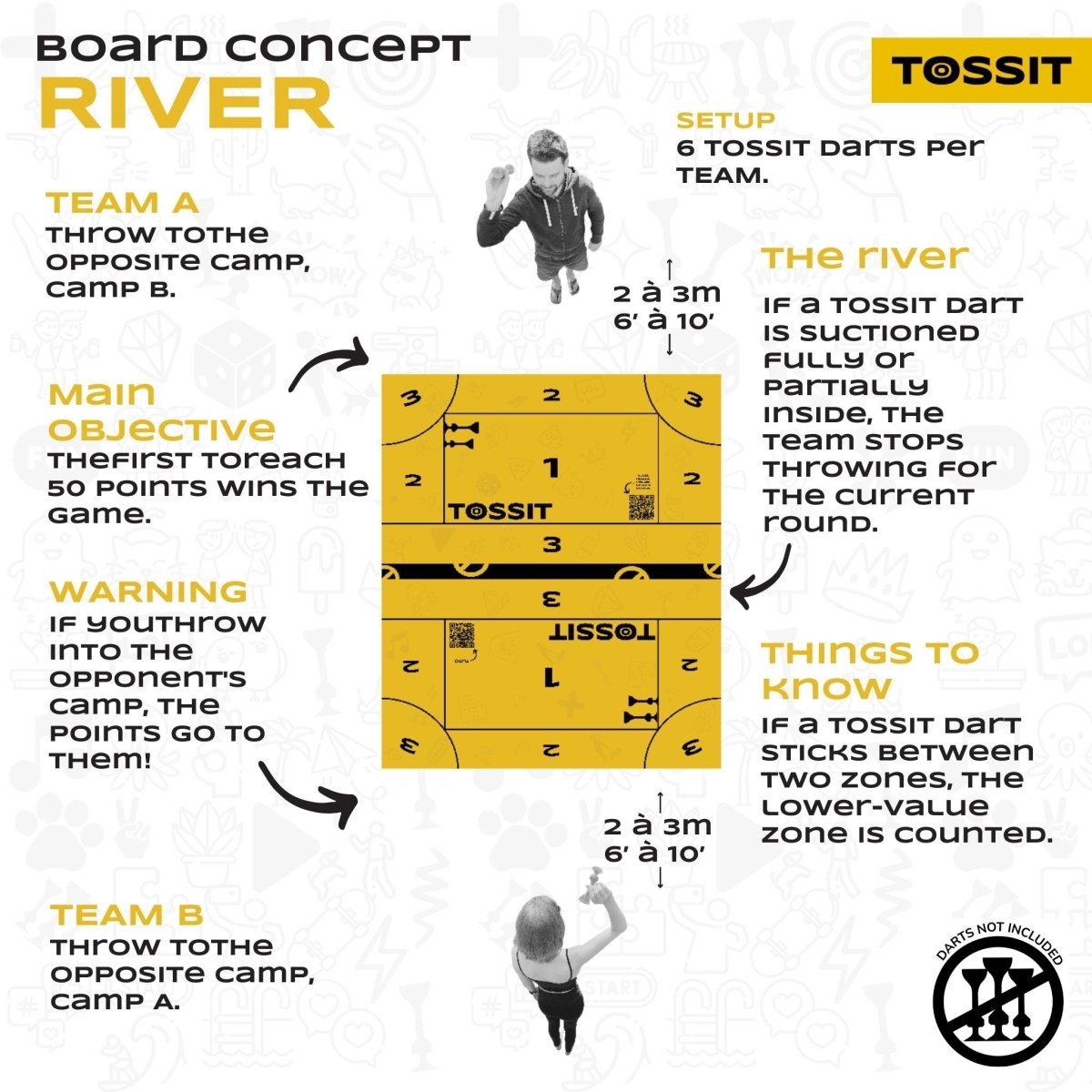 TOSSIT Party Board (3 Games in 1) - Tossit USA