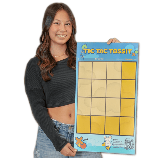 Tic - Tac Toe and Target Games TOSSIT Poster (3 Games In One) - Tossit USA