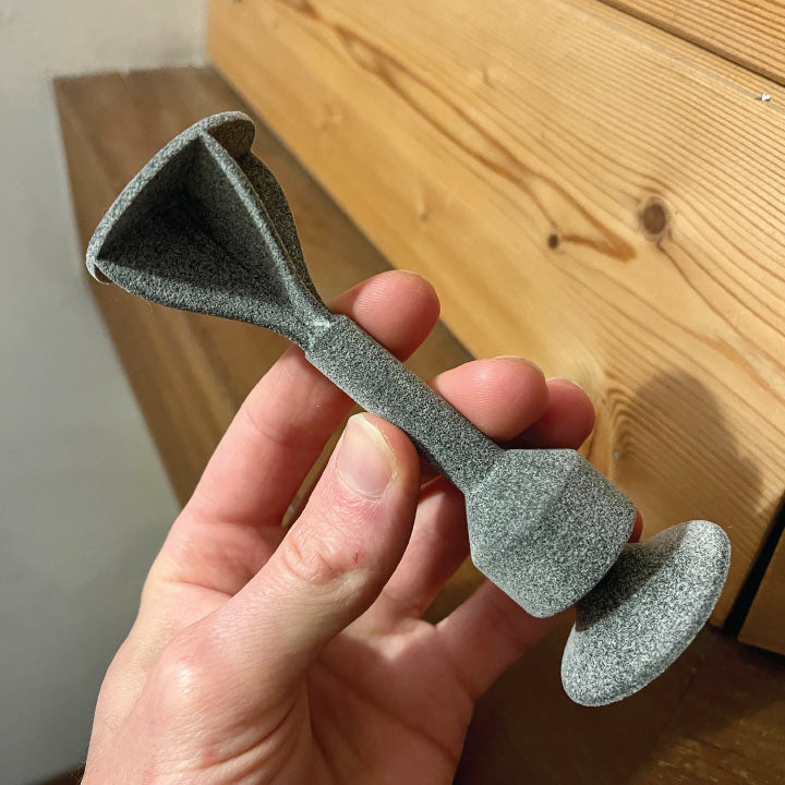Early TOSSIT prototypes coming off a 3D printer