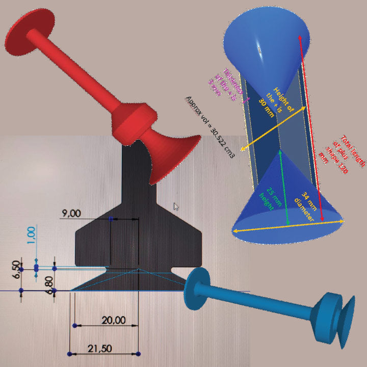 CAD model of the TOSSIT dart under design